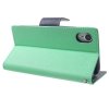 Pouzdro / kryt pro iPhone XR - Mercury, Fancy Diary Mint/Navy