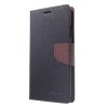 Pouzdro / kryt pro iPhone XS MAX - Mercury, Fancy Diary Black/Brown
