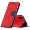 Pouzdro / kryt pro iPhone XS MAX - Mercury, Fancy Diary Red/Navy