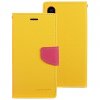 Pouzdro / kryt pro iPhone XS MAX - Mercury, Fancy Diary Yellow/HotPink
