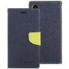 Pouzdro / kryt pro iPhone XS MAX - Mercury, Fancy Diary Navy/Lime