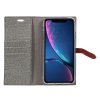 Pouzdro / kryt pro iPhone XS MAX - Mercury, Milano Diary Grey/Wine