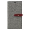 Pouzdro / kryt pro iPhone XS MAX - Mercury, Milano Diary Grey/Wine
