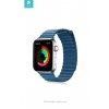 Řemínek pro Apple Watch 38mm / 40mm / 41mm / 42mm - Devia, LeatherLoop Cape Cod Blue