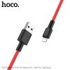 Kabel USB-A/Lightning pro iPhone a iPad - Hoco, X29 Superior Red