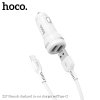 Auto-nabíječka - Hoco, Z27 + kabel USB-C
