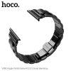 Kovový řemínek pro Apple Watch 42mm / 44mm / 45mm - Hoco, WB03 Grand Black