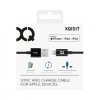 Certifikovaný kabel USB-A/Lightning - Xqisit, 100cm Black