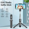 Selfie tyč s Bluetooth ovladačem a stojánkem - ESR, Wireless Selfie Stick Tripod Black