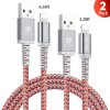 Kabel Lightning pro iPhone a iPad - DuxDucis, KII Pro 2-PACK SET (200cm+100cm) Red