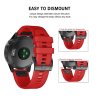 Řemínek pro Garmin Fenix 3 / 5X / 3HR / 5X PLUS / 6X / 6X PRO / 7X - Tech-Protect, Smooth Red