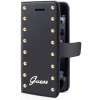 Pouzdro / kryt pro iPhone 6 PLUS / 6S PLUS - Guess, Studded Folio Book Black
