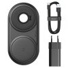 Bezdrátová rychlá nabíječka pro iPhone a stojánek pro Apple Watch - Baseus, Planet 2in1 Black
