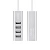 Redukce USB-A to USB-A - Hoco, HB1 USB Hub Silver