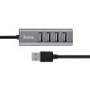 Redukce USB-A to USB-A - Hoco, HB1 USB Hub Gray