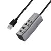 Redukce USB-A to USB-A - Hoco, HB1 USB Hub Gray