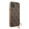 Ochranný kryt pro iPhone 12 / 12 Pro - Guess, 4G Charms Brown