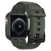Řemínek s krytem pro Apple Watch 44mm / 45mm - Spigen, Rugged Armor Pro Green