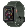 Řemínek s krytem pro Apple Watch 44mm / 45mm - Spigen, Rugged Armor Pro Green