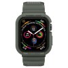 Řemínek s krytem pro Apple Watch 44mm / 45mm - Spigen, Rugged Armor Pro Green