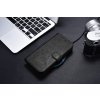 Pouzdro na iPhone 12 Pro MAX - iCarer, Classic Wallet Black