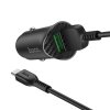 Auto-nabíječka - Hoco, Z39 Farsighted QC3.0 + MICRO-USB kabel