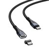 Magnetický kabel USB-C to USB-C - Baseus, PD 100W/QC3.0 150cm