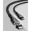 Magnetický kabel USB-C to USB-C - Baseus, PD 100W/QC3.0 150cm