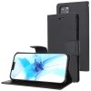Pouzdro na iPhone 12 / 12 Pro - Mercury, Fancy Diary Black/Black