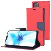 Pouzdro na iPhone 12 / 12 Pro - Mercury, Fancy Diary Red/Navy