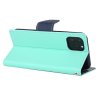 Pouzdro na iPhone 12 / 12 Pro - Mercury, Fancy Diary Mint/Navy