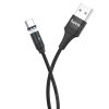 Magnetický kabel USB-C - Hoco, U76 Fresh Black