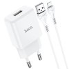 Nabíjecí AC adaptér pro iPhone a iPad - Hoco, N9 Especial White + Lightning kabel