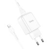 hoco n2 vigour single port wall charger eu set with lightning cable
