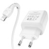 Rychlá nabíječka do sítě pro iPhone a iPad - Hoco, N5 Favor PD20W/QC3.0 White + Lightning kabel