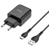 hoco n2 vigour single port wall charger eu set wit