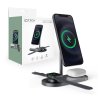 Bezdrátová rychlá nabíječka pro iPhone, AirPods a Apple Watch - Tech-Protect, A22 MagSafe Wireless Charger Black
