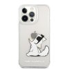 Ochranný kryt pro iPhone 13 Pro MAX - Karl Lagerfeld, Choupette Eat Transparent