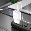 Nabíjecí AC adaptér pro iPhone a iPad - Hoco, N4 Aspiring White + Lightning kabel