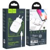 Nabíjecí AC adaptér pro iPhone a iPad - Hoco, N4 Aspiring White + Lightning kabel