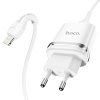Nabíjecí AC adaptér pro iPhone a iPad - Hoco, N1 Ardent White + Lightning kabel