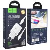 Nabíjecí AC adaptér pro iPhone a iPad - Hoco, N1 Ardent White + Lightning kabel