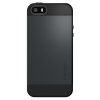 Pouzdro / kryt pro Apple iPhone 5 / 5S / SE - Spigen, Slim Armor Metal Slate