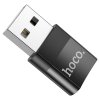 Redukce USB-A to USB-C - Hoco, UA17 Black