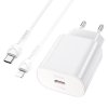 Rychlá nabíječka do sítě pro iPhone a iPad - Hoco, N22 Jetta PD25W + Lightning kabel