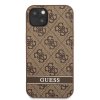 Ochranný kryt pro iPhone 13 - Guess, 4G Stripe Back Brown