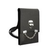 Univerzální pouzdro / taška s kapsou na mobil - Karl Lagerfeld, Saffiano Ikonik Wallet Black