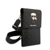 Univerzální pouzdro / taška s kapsou na mobil - Karl Lagerfeld, Monogram Ikonik Wallet Black