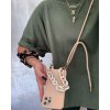 Kryt se šňůrkou pro iPhone 13 Pro - Tech-Protect, Icon Chain Beige