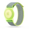 Dětský řemínek s pouzdrem pro AirTag - Tech-Protect, Nylon Lime